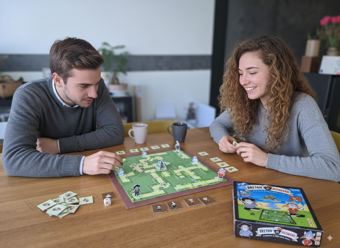 Couple jouant au jeu